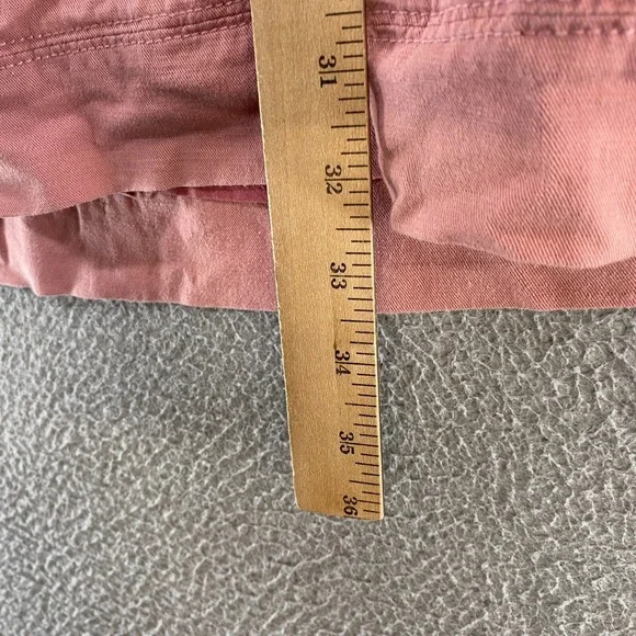 Anthropologie Dress Womens 6 Open Back Utility Pink Mini Tie Back Cap Sleeve - Picture 8 of 16
